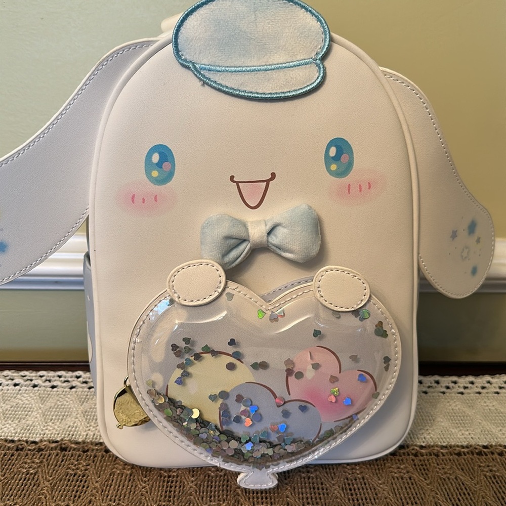 NWT Her Universe Cinnamoroll Balloon Mini Backpack with Sequins - Picture 2 of 16